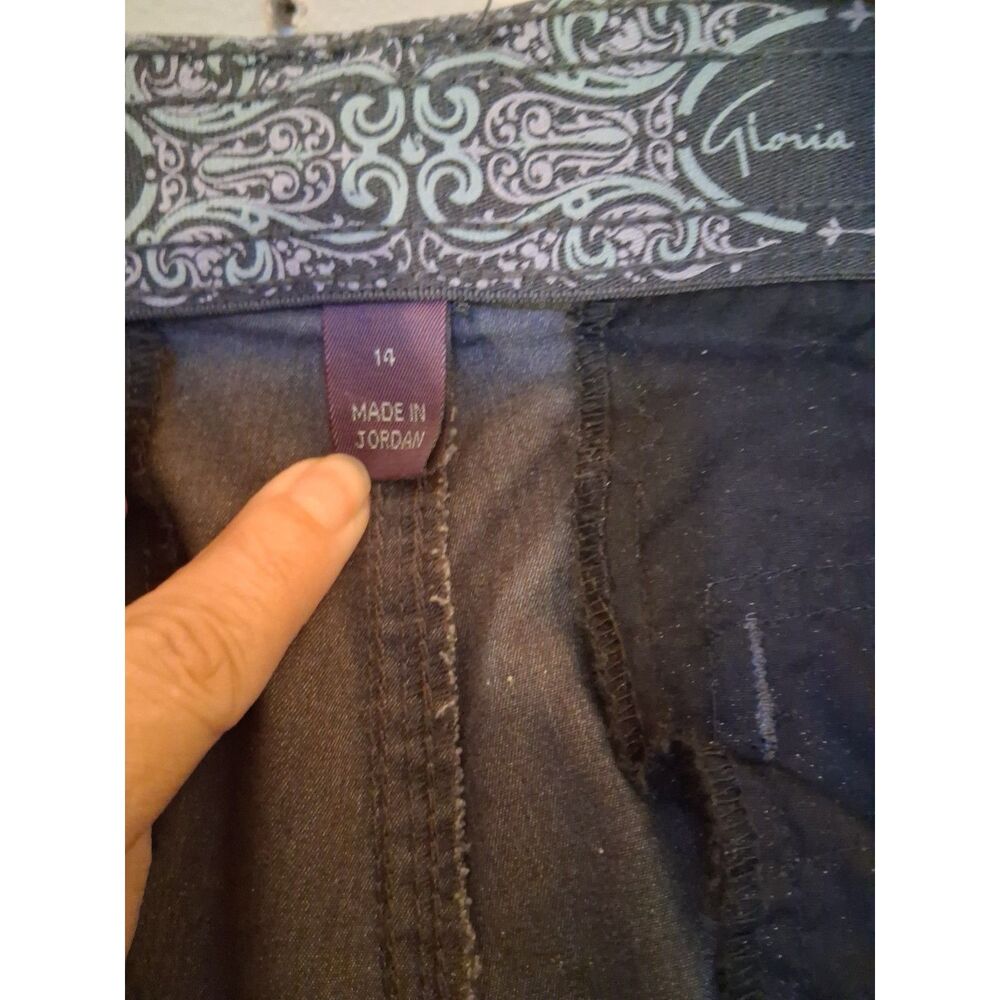 Gloria Vanderbilt "Mona PF" Mid-Rise Comfort Waist Utility Pants - Picture 10 of 14